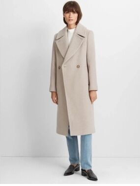 Club Monoco Daylina Coat in Almond- Long Wool Coat